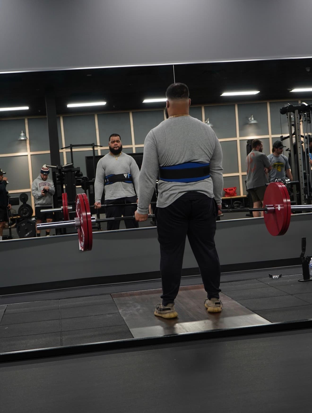 Dedicated deadlift platform with calibrated plates at Resistance Strength Allentown