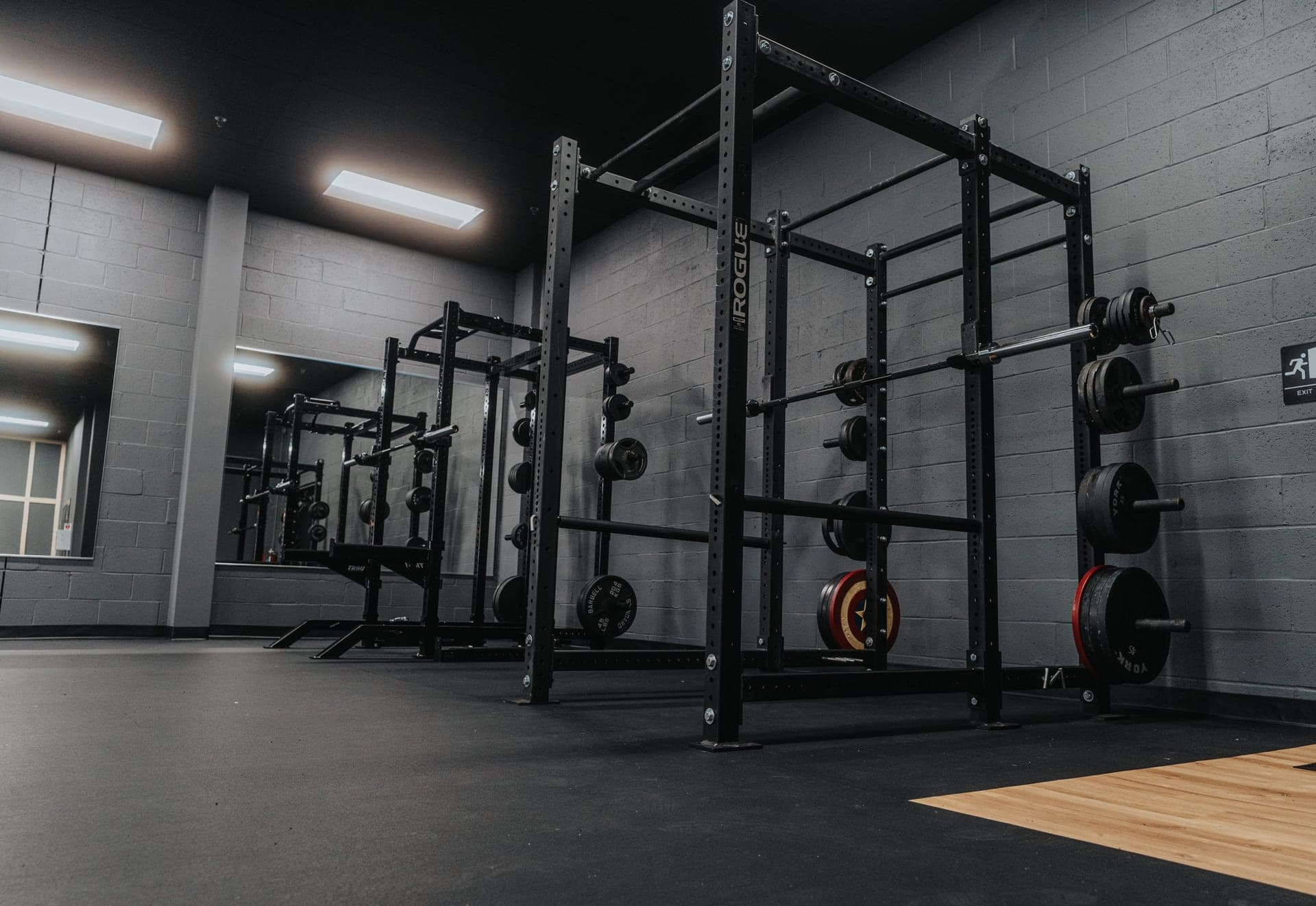 Squat racks at Resistance Strength gym Allentown PA